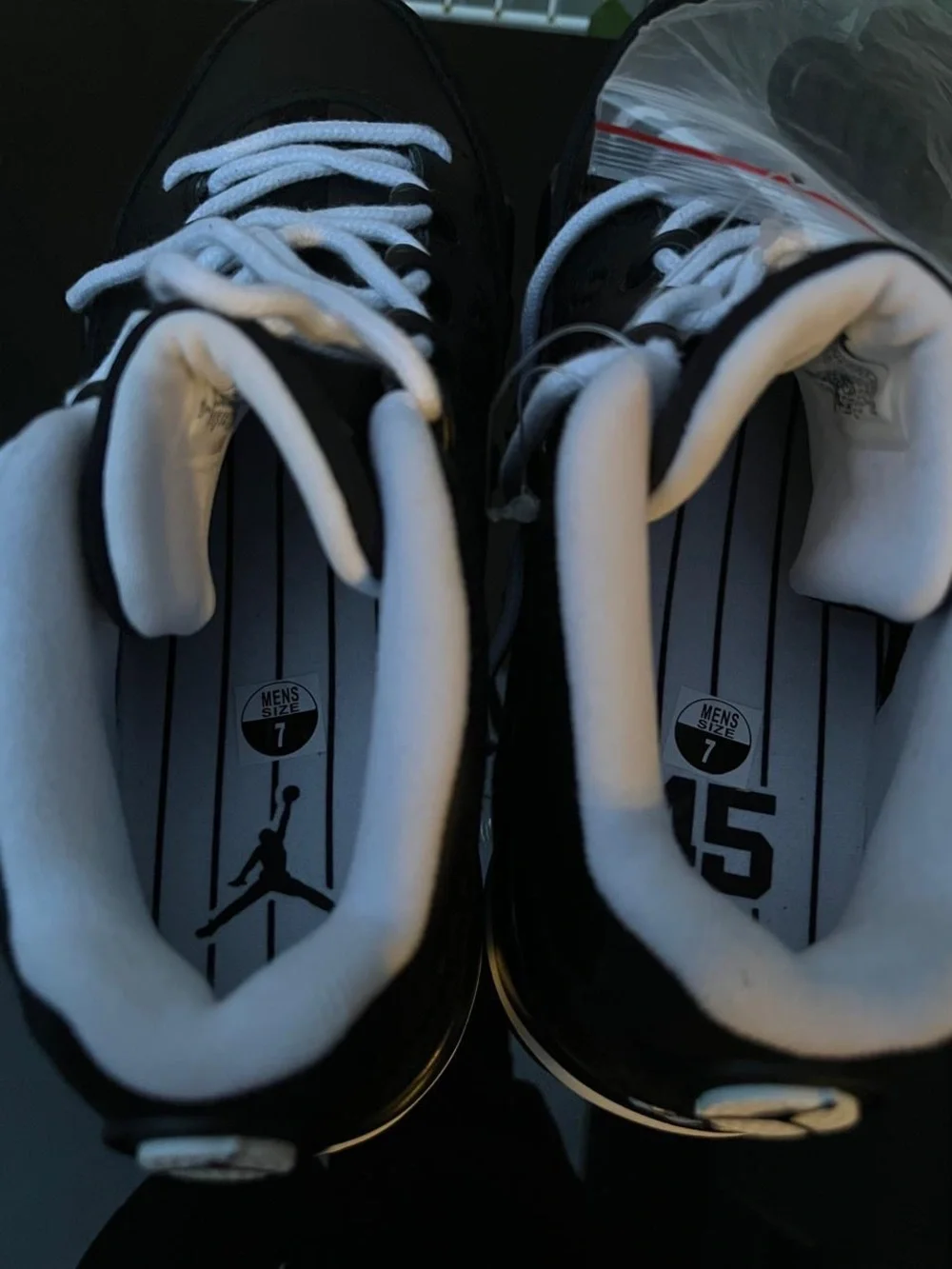 Air Jordan 9 Low Golf Barons Black White Size 7 Men's NIB